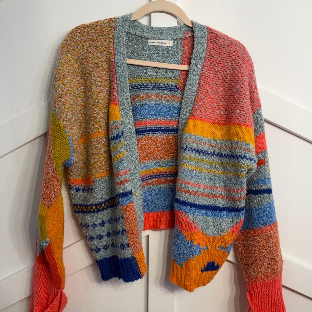 moon & madison Multicolor Women's Cardigan
